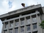 The Venezuelan flag flies over the building where the Venezuelan embassy is located in Quito, Ecuador. (AP) The Venezuelan flag flies over the building where the Venezuelan embassy is located in Quito, Ecuador. (AP)