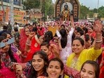 Devotees participate in a religious procession ahead of Ram Navami festival in Jagdalpur, Bastar. Devotees participate in a religious procession ahead of Ram Navami festival in Jagdalpur, Bastar.