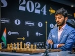 Indian GM D Gukesh at the FIDE Candidates 2024 chess tournament, in Toronto, Canada.