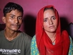 Sachin Meena (left) and Seema Haider. (AFP Photo)