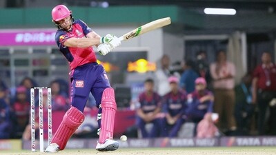 RR lost two wickets in the powerplay but ended up scoring 76 runs. (IPL) RR lost two wickets in the powerplay but ended up scoring 76 runs. (IPL)