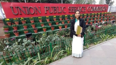 “I was always confident of clearing the exam but never thought of getting the 10th rank in UPSC. I was very anxious, but it was a pleasant surprise. I'm overjoyed," she said. (Handout) “I was always confident of clearing the exam but never thought of getting the 10th rank in UPSC. I was very anxious, but it was a pleasant surprise. I'm overjoyed," she said. (Handout)