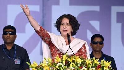 Congress leader Priyanka Gandhi Vadra at the INDIA bloc’s ‘Loktantra Bachao Rally’ at Ramleela Maidan in New Delhi on March 31. (Sanjeev Verma/ Hindustan Times/File photo) Congress leader Priyanka Gandhi Vadra at the INDIA bloc’s ‘Loktantra Bachao Rally’ at Ramleela Maidan in New Delhi on March 31. (Sanjeev Verma/ Hindustan Times/File photo)