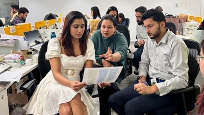 Mamaearth’s Ghazal Alagh tweeted this image while posting about how she decides which employee to hire. (X/@GhazalAlagh) Mamaearth’s Ghazal Alagh tweeted this image while posting about how she decides which employee to hire. (X/@GhazalAlagh)