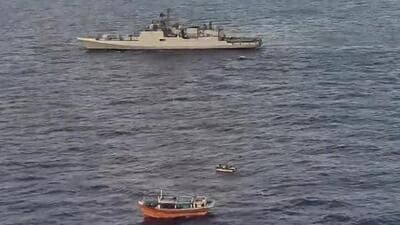 INS Talwar was operating in support of the Canadian-led Combined Task Force (CTF) 150 (X/CMF_Bahrain) INS Talwar was operating in support of the Canadian-led Combined Task Force (CTF) 150 (X/CMF_Bahrain)