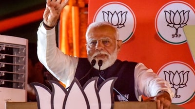 Prime Minister Narendra Modi addresses a public meeting, ahead of Lok Sabha elections, in Gaya, Bihar (PTI) Prime Minister Narendra Modi addresses a public meeting, ahead of Lok Sabha elections, in Gaya, Bihar (PTI)