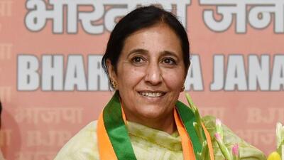 Parampal Kaur, a former 2011-batch IAS officer, is the daughter-in-law of Shiromani Akali Dal veteran leader Sikander Singh Maluka. She and her husband Gurpreet Singh Maluka joined the BJP in Delhi last week. She has been given the BJP ticket from Bathinda. (HT file photo) Parampal Kaur, a former 2011-batch IAS officer, is the daughter-in-law of Shiromani Akali Dal veteran leader Sikander Singh Maluka. She and her husband Gurpreet Singh Maluka joined the BJP in Delhi last week. She has been given the BJP ticket from Bathinda. (HT file photo)