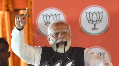 Prime Minister Narendra Modi addresses a public meeting ahead of the Lok Sabha elections in Bihar’s Gaya on Tuesday. (HT Photo/Santosh Kumar) Prime Minister Narendra Modi addresses a public meeting ahead of the Lok Sabha elections in Bihar’s Gaya on Tuesday. (HT Photo/Santosh Kumar)