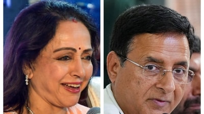 Randeep Singh Surjewala's comment on Hema Malini is the latest political flashpoint between the Congress and the BJP. Randeep Singh Surjewala's comment on Hema Malini is the latest political flashpoint between the Congress and the BJP.