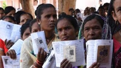 The Congress has pledged to reserve 50% of central government jobs for women from 2025. (HT PHOTO/File) The Congress has pledged to reserve 50% of central government jobs for women from 2025. (HT PHOTO/File)