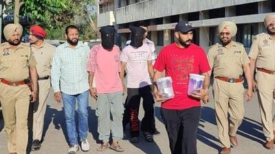 The accused in police custody. The accused in police custody.