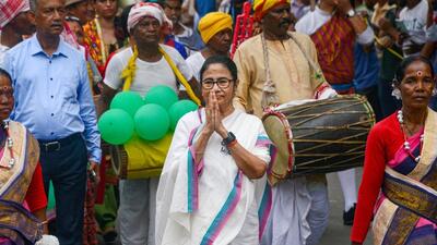 West Bengal Chief Minister Mamata Banerjee during an election campaign rally ahead of Lok Sabha polls in Siliguri on Tuesday. (PTI) West Bengal Chief Minister Mamata Banerjee during an election campaign rally ahead of Lok Sabha polls in Siliguri on Tuesday. (PTI)