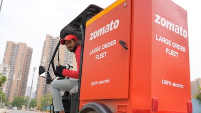 Deepinder Goyal introduced the Zomato 'large order fleet'. (X/@deepigoyal) Deepinder Goyal introduced the Zomato 'large order fleet'. (X/@deepigoyal)