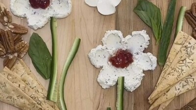 A floral spring cheese platter (Photo: Instagram) A floral spring cheese platter (Photo: Instagram)