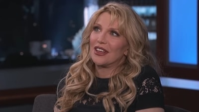 Courtney Love on Jimmy Kimmel Live in 2014.
