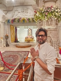 Manish Tripathi at Shri Ram Temple, Ayodhya Manish Tripathi at Shri Ram Temple, Ayodhya