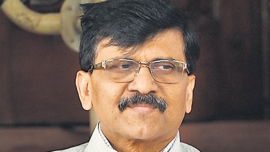 Raut also sought an inquiry into how the Shrikant Shinde Foundation sponsored state transport buses for Mumbaiites to reach their homes in Konkan. Raut further alleged that the foundation money is used in politics and to get MLAs to break away and join Shiv Sena (Vipin Kumar/HT PHOTO)