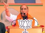 File: Rajnath Singh addresses a public meeting. File: Rajnath Singh addresses a public meeting.