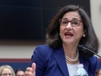 President of Columbia University Nemat Shafik testifies before the House Committee on Education and the Workforce hearing on "Columbia in Crisis: Columbia University's Response to Antisemitism" on Capitol Hill in Washington, Wednesday, April 17, 2024. (AP Photo/Mariam Zuhaib)