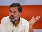 Ghaziabad: Congress leader Rahul Gandhi speaks during a joint press conference with Samajwadi Party President Akhilesh Yadav. 