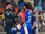 Delhi Capitals captain Rishabh Pant and Gujarat Titans player Rashid Khan greet each other after Delhi won the Indian Premier League (IPL) 2024 cricket match Delhi Capitals captain Rishabh Pant and Gujarat Titans player Rashid Khan greet each other after Delhi won the Indian Premier League (IPL) 2024 cricket match