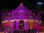 Ram temple all decked up for Ram Navmi (HT file)