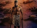 Chiyan Vikram on the poster for Veera Dheera Sooran.
