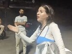 In the video shared on social media platform X, one of the tourists was seen engaging in a heated argument with SIO activists. In the video shared on social media platform X, one of the tourists was seen engaging in a heated argument with SIO activists.