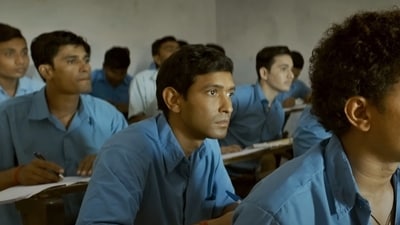Vikrant Massey in a still from 12th Fail (2023). Vikrant Massey in a still from 12th Fail (2023).