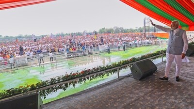 PM Narendra Modi highlighted the BJP government's commitment to inclusive development.&nbsp; (BJP Media)