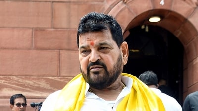 In Kaiserganj, incumbent, BJP leader Brij Bhushan Sharan Singh, spent the last two years embroiled in serious charges of sexual harassment levelled by some of India’s top wrestlers. (File)