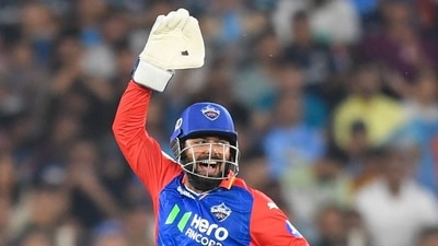 Rishabh Pant plucked a sensational diving catch and produced match-changing stumpings against GT (AFP)