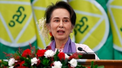 Myanmar's ousted leader Aung San Suu Kyi (AP) Myanmar's ousted leader Aung San Suu Kyi (AP)