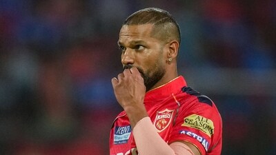 Punjab Kings skipper Shikhar Dhawan reacts during the Indian Premier League (IPL) 2024 T20 cricket match (PTI) Punjab Kings skipper Shikhar Dhawan reacts during the Indian Premier League (IPL) 2024 T20 cricket match (PTI)