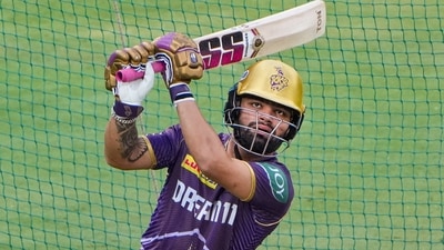 Bengaluru: Kolkata Knight Riders player Rinku Singh during a practice session in Indian Premier League (IPL) 2024 (PTI) Bengaluru: Kolkata Knight Riders player Rinku Singh during a practice session in Indian Premier League (IPL) 2024 (PTI)