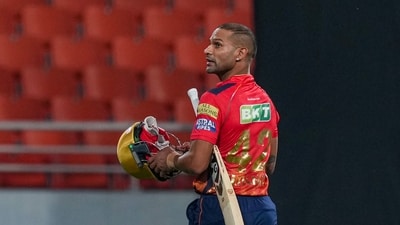 Shikhar Dhawan is expected to miss out against Mumbai Indians. (PTI) Shikhar Dhawan is expected to miss out against Mumbai Indians. (PTI)
