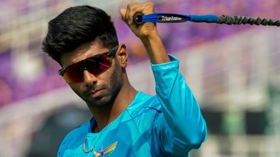 Lucknow Super Giants' paceman Mayank Yadav during a practice session/ (PTI) Lucknow Super Giants' paceman Mayank Yadav during a practice session/ (PTI)
