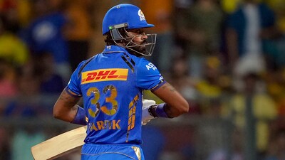 Mumbai: Mumbai Indians batter Hardik Pandya walks off the field after his dismissal during the Indian Premier League (IPL) cricket match between Chennai Super Kings and Mumbai Indians (PTI) Mumbai: Mumbai Indians batter Hardik Pandya walks off the field after his dismissal during the Indian Premier League (IPL) cricket match between Chennai Super Kings and Mumbai Indians (PTI)
