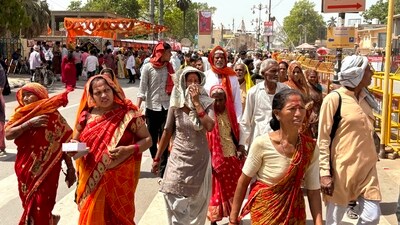 This is the first Ram Navami celebration after the 'Pran Pratistha' ceremony at the Ram temple. (PTI) This is the first Ram Navami celebration after the 'Pran Pratistha' ceremony at the Ram temple. (PTI)