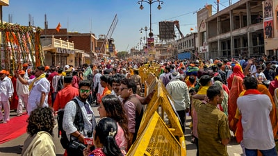 Ram Navmi is celebrated all over India every year on the last day of Chaitra Navaratri to mark the birth of Lord Rama. (PTI) Ram Navmi is celebrated all over India every year on the last day of Chaitra Navaratri to mark the birth of Lord Rama. (PTI)
