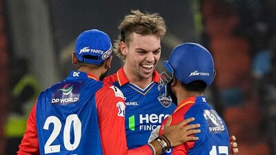 Tristan Stubbs bowled one over and bagged two wickets against GT (PTI)