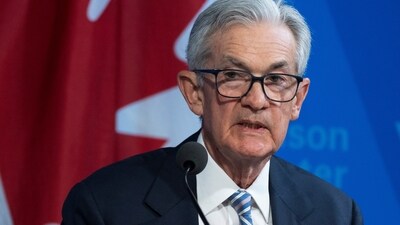 US Federal Reserve Chair Jerome Powell participates in a Washington Forum on the Canadian Economy in Washington. (AP)