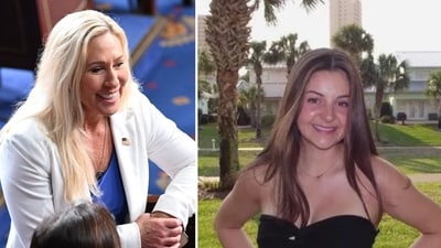 Marjorie Taylor Greene said Georgia murder victim Laken Riley should have been ‘deported’ in a shocking gaffe (Photo by SAUL LOEB / AFP, GoFundMe) Marjorie Taylor Greene said Georgia murder victim Laken Riley should have been ‘deported’ in a shocking gaffe (Photo by SAUL LOEB / AFP, GoFundMe)