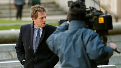 Actor Hugh Grant, a high profile campaigner on press intrusion, arrives to attend the release of Lord Justice Brian Leveson report on media practices in central London November 29, 2012. (Reuters)