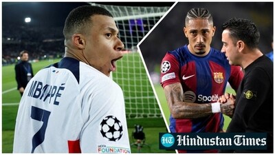 Mbappe netted a stunning brace in the second half to seal PSG's 4-1 comeback win over Barcelona (AFP-Reuters) Mbappe netted a stunning brace in the second half to seal PSG's 4-1 comeback win over Barcelona (AFP-Reuters)