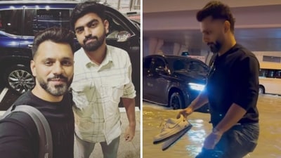 Rahul Vaidya recently struggled through Dubai rains. Rahul Vaidya recently struggled through Dubai rains.
