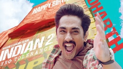 Siddharth's first look from Indian 2 Siddharth's first look from Indian 2