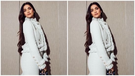 With the help of hairstylist Hrishikesh Naskar, Sonam styled her long, luscious locks into soft curls, leaving them open at the centre to beautifully cascade down her shoulders and complete her look.(Instagram/@sonamkapoor)