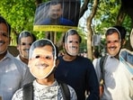 A march in support of Delhi CM Arvind Kejriwal at Arts Faculty, North Campus in New Delhi, on Tuesday. (Sanchit Khanna/ Hindustan Times) A march in support of Delhi CM Arvind Kejriwal at Arts Faculty, North Campus in New Delhi, on Tuesday. (Sanchit Khanna/ Hindustan Times)