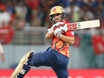 Punjab Kings' Ashutosh Sharma plays a shot during their match against Mumbai Indians Punjab Kings' Ashutosh Sharma plays a shot during their match against Mumbai Indians